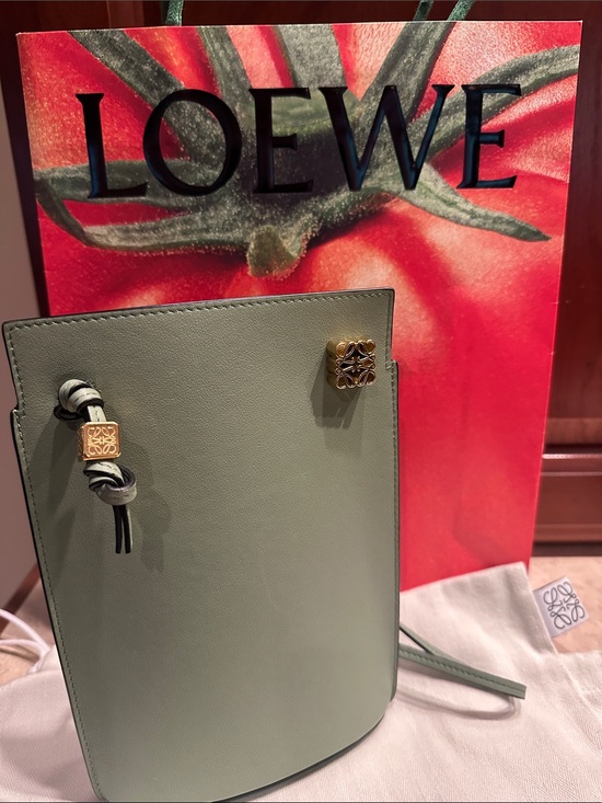 Loewe Handbags - Loewe Mini Crossbody with Gold Anagram. Bonus Cube Charm, Bags Included!